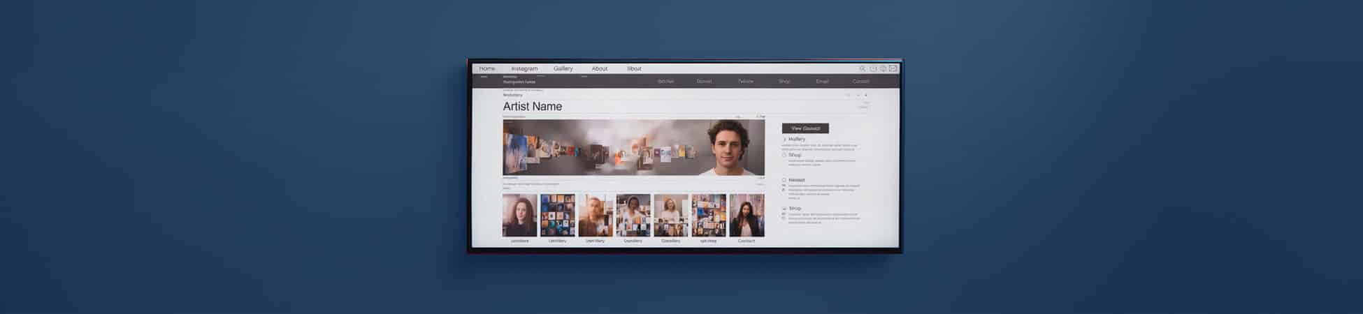 Websites for artists